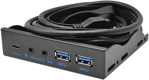 3.5 Inch Front Panel USB Hub with USB Ports 19-Pin USB 3.2 10Gbps Type C 3.5 Inch Front Panel USB Hub with USB Ports 19-Pin USB 3.2 10Gbps Type C