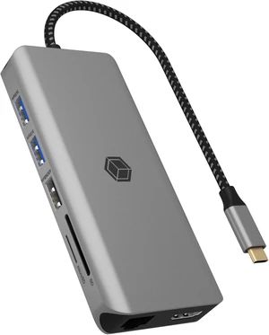 ICY BOX USB-C Docking Station (12-in-1) for 2 Monitors (2X HDMI), 4K 60Hz, 5X USB 3.0 HUB, 100W Power Delivery, Gigabit Ethernet, SD Card Reader, IB-DK4061-CPD ICY BOX USB-C Docking Station (12-in-1) for 2 Monitors (2X HDMI), 4K 60Hz, 5X USB 3.0 HUB, 100W Power Delivery, Gigabit Ethernet, SD Card Reader, IB-DK4061-CPD
