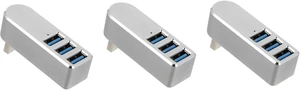 jojofuny 3pcs Rotatable USB Hub Adapter Overcurrent Compatible Laptops Keyboards Mice and More for Use jojofuny 3pcs Rotatable USB Hub Adapter Overcurrent Compatible Laptops Keyboards Mice and More for Use