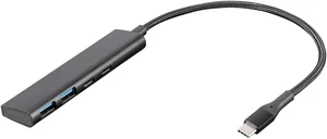Digio2 USB3.2Gen1 Type-C 4-Port Cx2/Ax2 Aluminum USB Hub Black Z0123 Digio2 USB3.2Gen1 Type-C 4-Port Cx2/Ax2 Aluminum USB Hub Black Z0123