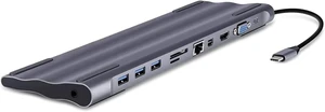 USB Hub,Ultra-Slim Data USB Hub, 10 in 1 Type USB Hub 3.0,Laptop Adapter Hdmi VGA Rj45 LAN Ethernet 1000m Sd/tf Card 3.5mm Aux Splitter USB Hub,Ultra-Slim Data USB Hub, 10 in 1 Type USB Hub 3.0,Laptop Adapter Hdmi VGA Rj45 LAN Ethernet 1000m Sd/tf Card 3.5mm Aux Splitter