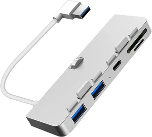 USB Hub, Multifunctional USB SplitterAluminum Alloy USB 3.0 Hub Adapter Splitter with SD/TF Card Reader for Mac & PC USB Hub, Multifunctional USB SplitterAluminum Alloy USB 3.0 Hub Adapter Splitter with SD/TF Card Reader for Mac & PC