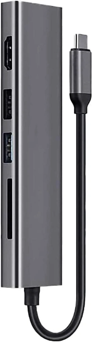 KouRy USB C Hub,6-in-1 Dock Station USB C Adapter for USB C Devices with 4K HDMI/USB 3.0 / USB 2.0 / SD and TF Slots/PD 60W KouRy USB C Hub,6-in-1 Dock Station USB C Adapter for USB C Devices with 4K HDMI/USB 3.0 / USB 2.0 / SD and TF Slots/PD 60W