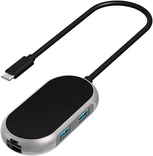 KouRy USB C Hub, Ethernet Adapter USB-C Dock with 1000M Ethernet, 3 USB 3.0 Ports for Laptop, USB Flash Drives, and Mobile HDD (Black) KouRy USB C Hub, Ethernet Adapter USB-C Dock with 1000M Ethernet, 3 USB 3.0 Ports for Laptop, USB Flash Drives, and Mobile HDD (Black)