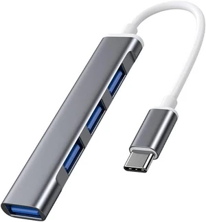 USB Extender 4-Port Small USB Hub for Pc Laptop 5Gbps Data Transfer for Desktop, USB Flash Drives, Mobile HDD, and More, Grey USB Extender 4-Port Small USB Hub for Pc Laptop 5Gbps Data Transfer for Desktop, USB Flash Drives, Mobile HDD, and More, Grey