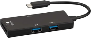 Digio2 USB Hub USB 3.2Gen1 Type-C 3 Ports & SD Card Reader, Black Z9457 Digio2 USB Hub USB 3.2Gen1 Type-C 3 Ports & SD Card Reader, Black Z9457