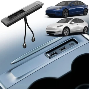 Braveking1 USB Hub for Tesla, USB Hub for Tesla Model Y Model 3 2021 2022 2023 Accessories, 3 in 1 USB Hub Docking Station of Center Console Adapter with PD Fast Charge Port & LED Light Braveking1 USB Hub for Tesla, USB Hub for Tesla Model Y Model 3 2021 2022 2023 Accessories, 3 in 1 USB Hub Docking Station of Center Console Adapter with PD Fast Charge Port & LED Light