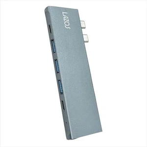 Reader Media Techno LAZOS Type-C Hub for MacBook Pro/Air 8in1, 4K HDMI Ports, Thunderbolt 3 and 4, Silver Reader Media Techno LAZOS Type-C Hub for MacBook Pro/Air 8in1, 4K HDMI Ports, Thunderbolt 3 and 4, Silver