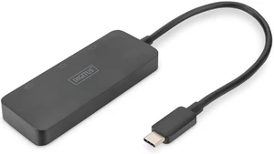 DIGITUS 3-Port USB-C Graphics Adapter - USB-C to 3X Display Port - 4k60Hz - Multi Stream Transport (MST) - Video Hub - Black DIGITUS 3-Port USB-C Graphics Adapter - USB-C to 3X Display Port - 4k60Hz - Multi Stream Transport (MST) - Video Hub - Black