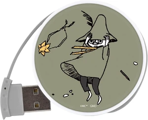 Gourmandise MMN-128C Moomin Round USB Hub Snufkin Gourmandise MMN-128C Moomin Round USB Hub Snufkin