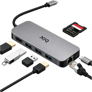 8 in 1 USB Type-C Multiport Dock USB Hub 8 in 1 USB Type-C Multiport Dock USB Hub