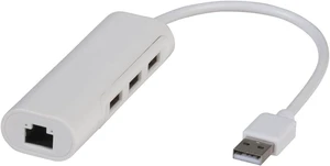 USB 2.0 to Ethernet Adaptor with 3-Port USB Hub USB 2.0 to Ethernet Adaptor with 3-Port USB Hub