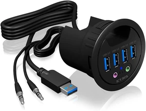 Icy Box Black Black Mit Audio EIN- und Ausgang Icy Box Black Black Mit Audio EIN- und Ausgang