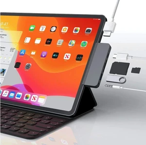 Targus HyperDrive 6-in-1 USB-C Hub for iPad Pro/Air - Silver, (HD319B) Targus HyperDrive 6-in-1 USB-C Hub for iPad Pro/Air - Silver, (HD319B)