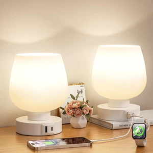 Seealle Small Touch Table Lamp for Nightstand, 3 Way Dimmable Bedside Lamp Seealle Small Touch Table Lamp for Nightstand, 3 Way Dimmable Bedside Lamp