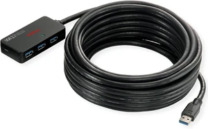 ROLINE USB 3.2 Gen 1 4-Port Hub with Repeater 10 m Black ROLINE USB 3.2 Gen 1 4-Port Hub with Repeater 10 m Black