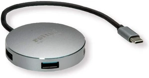 ROLINE USB 3.2 Gen 1 Hub, Round, 4 Way, Type C Connection Cable ROLINE USB 3.2 Gen 1 Hub, Round, 4 Way, Type C Connection Cable