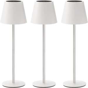 3 Pack Cordless Table Lamp, Portable Battery Operated Lamp with 3 Color Temps and Stepless Dimming, Rechargeable Table Lamp for Dinner, Desk, Cafe, Outdoor (White) 3 Pack Cordless Table Lamp, Portable Battery Operated Lamp with 3 Color Temps and Stepless Dimming, Rechargeable Table Lamp for Dinner, Desk, Cafe, Outdoor (White)