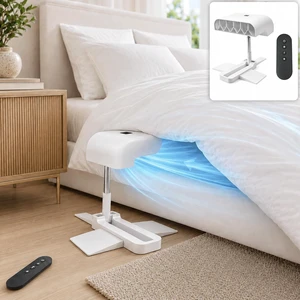 Bed Cooling Fan Under Sheets, Rechargeable Cordless Bed Fan for Hot Sleepers, Under Blanket Airflow Cooling System with Remote, 5 Quiet Speeds, Adjustable Height, USB-C Charging (1PC) Bed Cooling Fan Under Sheets, Rechargeable Cordless Bed Fan for Hot Sleepers, Under Blanket Airflow Cooling System with Remote, 5 Quiet Speeds, Adjustable Height, USB-C Charging (1PC)