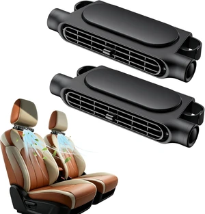 Car Seat Fan, Portable Car Fan with 3 Speed Adjustable Airflow, Headrest Fan for Backseat Cooling, USB Type-C Powered for Front & Rear Seat Travel, SUV Truck RV Accessories (2pcs,Black) Car Seat Fan, Portable Car Fan with 3 Speed Adjustable Airflow, Headrest Fan for Backseat Cooling, USB Type-C Powered for Front & Rear Seat Travel, SUV Truck RV Accessories (2pcs,Black)