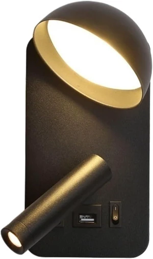 Wall Lamp, Type-C Rotating Surface Mounted Reading Wall Light Lamp Wall Lamp, Type-C Rotating Surface Mounted Reading Wall Light Lamp