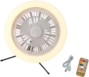 30W Type C Charging Fan Lamp 3 Adjustable Wind Modes Timer Feature For Bedroom Tent 30W Type C Charging Fan Lamp 3 Adjustable Wind Modes Timer Feature For Bedroom Tent