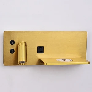 LED Swivel Wall Lamp with Wireless Charger and USB Charging Port Wall Light 8W + 3W Warm White 3000K Wall Lighting Gold Swivel Reading Lamp Wall Backlighting,L (L A) LED Swivel Wall Lamp with Wireless Charger and USB Charging Port Wall Light 8W + 3W Warm White 3000K Wall Lighting Gold Swivel Reading Lamp Wall Backlighting,L (L A)