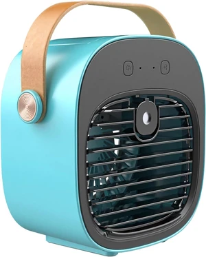 Portable Mini USB Rechargeable Fan, Silent Desktop Fan with Adjustable Wind Speed, Handheld Cooler for Office and Home Use, 4000 mAh Battery, Micro-USB Charging Cable Included, Blue Portable Mini USB Rechargeable Fan, Silent Desktop Fan with Adjustable Wind Speed, Handheld Cooler for Office and Home Use, 4000 mAh Battery, Micro-USB Charging Cable Included, Blue