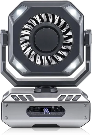 Practical USB Desk Fan with 1-9 Hours, Red Warning Light Practical USB Desk Fan with 1-9 Hours, Red Warning Light