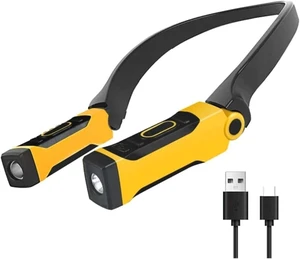 MUSM Hands-Free Rechargeable Neck Reading Light with Bendable Arms, 2 Brightness Levels for Book Lovers MUSM Hands-Free Rechargeable Neck Reading Light with Bendable Arms, 2 Brightness Levels for Book Lovers