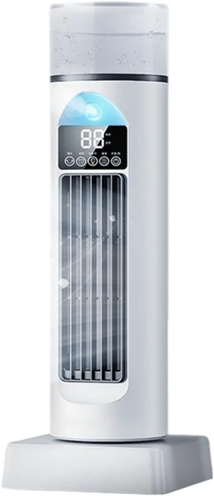 Tower Air Cooler USB Desktop Evaporative Fan With 100ml Water Tank Mist Function Portable Personal Device For Home Silent (B, One Size) Tower Air Cooler USB Desktop Evaporative Fan With 100ml Water Tank Mist Function Portable Personal Device For Home Silent (B, One Size)