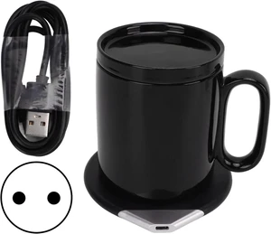 Cup Warmer with Wireless Phone Charger, 55C Constant Temperature (US Plug) Cup Warmer with Wireless Phone Charger, 55C Constant Temperature (US Plug)
