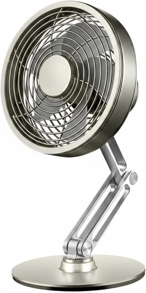 USB Rechargeable Fan Portable Desk Fan Table Fan Cooling Device with Metal Frame Rotating Head Foldable Stand Quiet Motor Suitable for Office Work Bedroom Rest Travel use, Gold, 5 Inch USB Rechargeable Fan Portable Desk Fan Table Fan Cooling Device with Metal Frame Rotating Head Foldable Stand Quiet Motor Suitable for Office Work Bedroom Rest Travel use, Gold, 5 Inch
