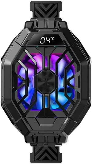 Phone Fun Cooler Back Clip Radiating Gaming Mobile Cooling Fan Backlight Radiator Cold Phone Fun Cooler Back Clip Radiating Gaming Mobile Cooling Fan Backlight Radiator Cold