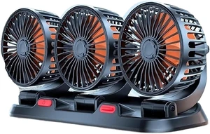 3 Head 360 Car Fan USB 24V Speeds Silent Desk 3 Head 360 Car Fan USB 24V Speeds Silent Desk