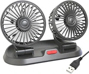 USB Fan for Car Dual Head 360 5V 12V 24V 2 Speed USB Fan for Car Dual Head 360 5V 12V 24V 2 Speed