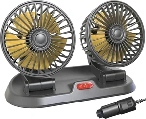 USB Fan For Car Dual Head 5V 12V 24V 2 Speed Cooler USB Fan For Car Dual Head 5V 12V 24V 2 Speed Cooler