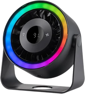 Desktop Circulating Fan With Light 5 Level Speed Control Wall Fan Desktop Circulating Fan With Light 5 Level Speed Control Wall Fan