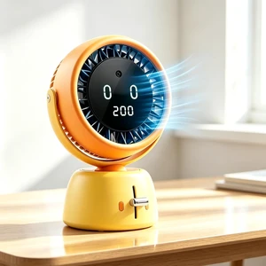 Face Tracking Fan, AI Smart Head Tracking Desk Fan, USB RechargeableOrange Face Tracking Fan, AI Smart Head Tracking Desk Fan, USB RechargeableOrange