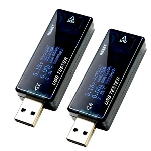 Voltage Current Checker USB Tester Voltage Current Tester Digital USB Multimeter 5A 30V Voltmeter Meter Ammeter Tester PD Multifunction Display Capacity Voltage Current Detector (Set of 2) Voltage Current Checker USB Tester Voltage Current Tester Digital USB Multimeter 5A 30V Voltmeter Meter Ammeter Tester PD Multifunction Display Capacity Voltage Current Detector (Set of 2)