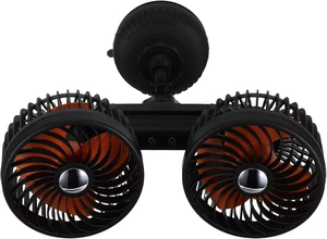 Dual-Head Fan for Car, Suction Cup Vehicle Cooler, 4000mAh Rechargeable Fan 3 Speed Regulation for RV Or Truck Dashboard and Window 360°Rotatable Dual-Head Fan for Car, Suction Cup Vehicle Cooler, 4000mAh Rechargeable Fan 3 Speed Regulation for RV Or Truck Dashboard and Window 360°Rotatable