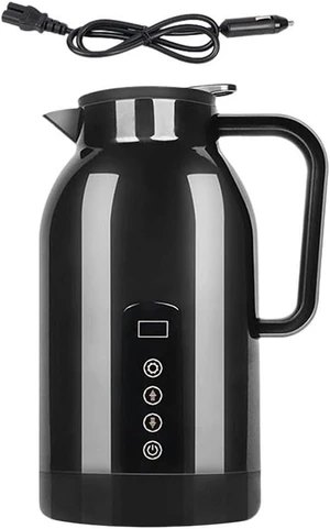 Portable Car Hot Water for kettle, Stainless Steel, Large Capacity, Dual Voltage 12V24V, Safe & Reliable(Black) Portable Car Hot Water for kettle, Stainless Steel, Large Capacity, Dual Voltage 12V24V, Safe & Reliable(Black)