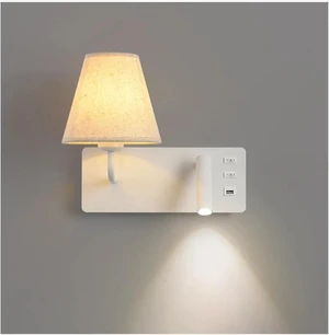 Indoor USB Bedside Reading Wall Light LED Background Wall with Switch Lighting Indoor USB Bedside Reading Wall Light LED Background Wall with Switch Lighting