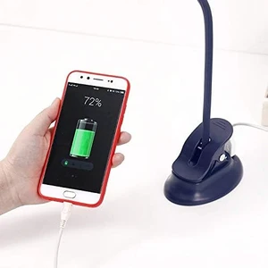 USB Rechargeable LED Table Lamp 2 Modes (Warm White LEDs) Clip Reading Light for Beds for Reading Books (Color : White) (Black) USB Rechargeable LED Table Lamp 2 Modes (Warm White LEDs) Clip Reading Light for Beds for Reading Books (Color : White) (Black)