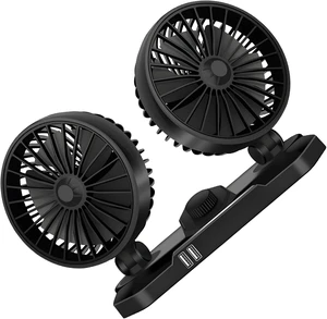 Auto Cooling Dashboard Fan for Vehicle, Dual Head Adjustable Quiet Car Fan Auto Cooling Dashboard Fan for Vehicle, Dual Head Adjustable Quiet Car Fan