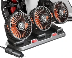 Car Fan 360° Adjustable 3 Head Air Fan Automotive Electric Fan USB/12V/24V Fan 2 Speeds Car Silent Fan For Home Desk Office&Car(3 Head 24V Car cigar) Car Fan 360° Adjustable 3 Head Air Fan Automotive Electric Fan USB/12V/24V Fan 2 Speeds Car Silent Fan For Home Desk Office&Car(3 Head 24V Car cigar)