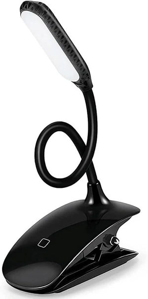 Portable Rechargeable Reading Light USB Clip LED Lamp Touch Control Three Level Dimming 5500K 6500K Eye Care Lighting Adjustable Angle Compact Design for Home Office Study Camping Desk Portable Rechargeable Reading Light USB Clip LED Lamp Touch Control Three Level Dimming 5500K 6500K Eye Care Lighting Adjustable Angle Compact Design for Home Office Study Camping Desk