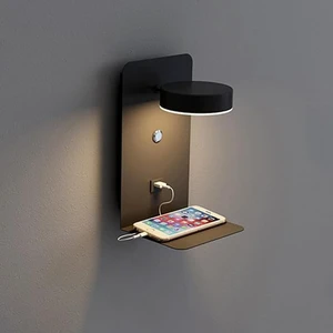 1 Pack Headboard Reading Lamp with USB Charging, 3 Color Modes (3000K/4000K/6000K), Adjustable 330° Modern Wall Light (Black) 1 Pack Headboard Reading Lamp with USB Charging, 3 Color Modes (3000K/4000K/6000K), Adjustable 330° Modern Wall Light (Black)