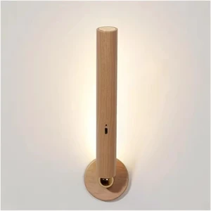 360° Rotatable Magnetic Wooden Wall Lamps - USB Rechargeable Touch Dimming LED Lights for Bedroom, Bedside & Home Ambient Lighting 360° Rotatable Magnetic Wooden Wall Lamps - USB Rechargeable Touch Dimming LED Lights for Bedroom, Bedside & Home Ambient Lighting