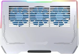 RGB Colorful Light Air Cooled Fans Laptop Cooling Pad Notebook Cooler High-Speed Cooling Radiator Computer Cool Heat Dissipation(BM-Silver) RGB Colorful Light Air Cooled Fans Laptop Cooling Pad Notebook Cooler High-Speed Cooling Radiator Computer Cool Heat Dissipation(BM-Silver)